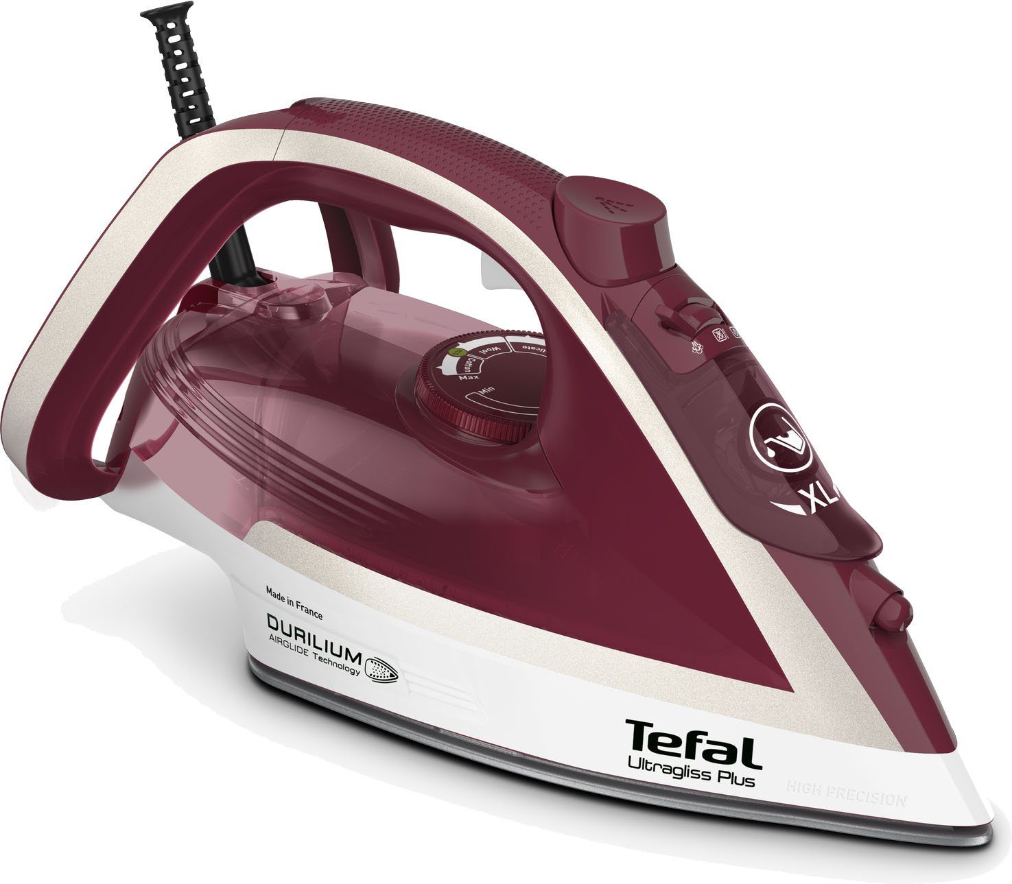 Tefal Dampfbügeleisen FV6810 Ultragliss Plus, 2800 W, 250 g/Min. extra Dampfstoß, Vertikaldampf, kratzfeste Bügelsohle