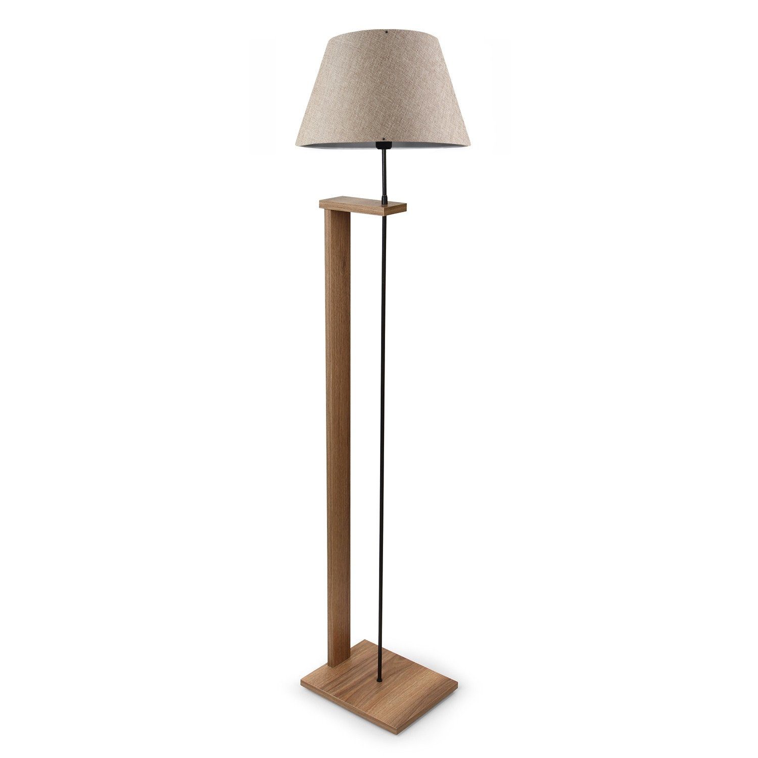 x cm, Opviq 100% 21 38 Stehlampe AYDAXL, hölzern Beige,