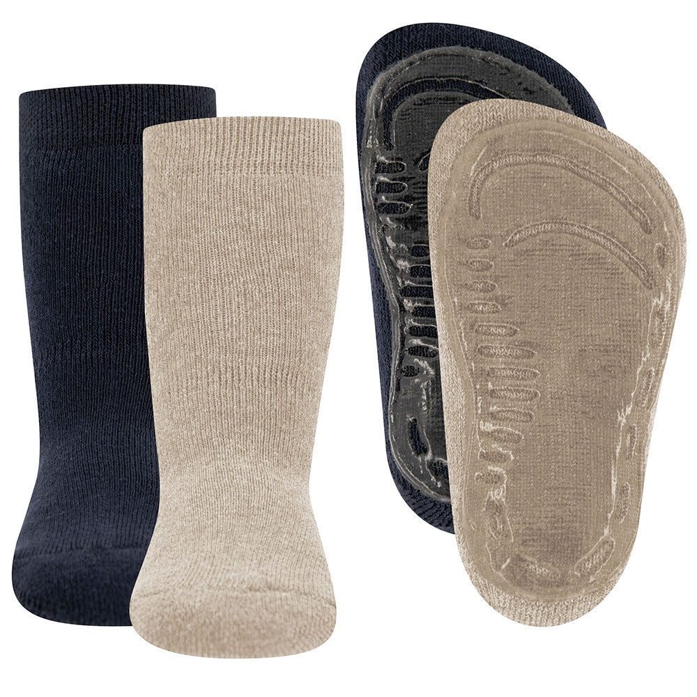 Ewers ABS-Socken Stoppersocken 2er Pack Uni (2-Paar)