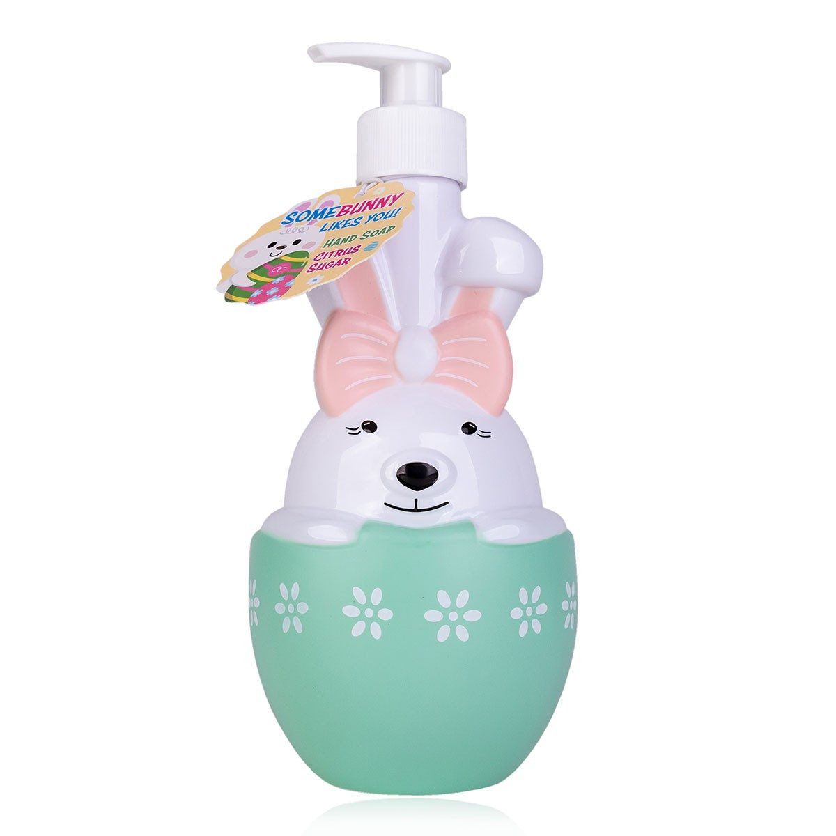 ACCENTRA Körperpflegemittel Seifenspender mit Handseife Hasendesign 500ml Citrus Sugar, 6-tlg., parabenfrei sles-frei vegan