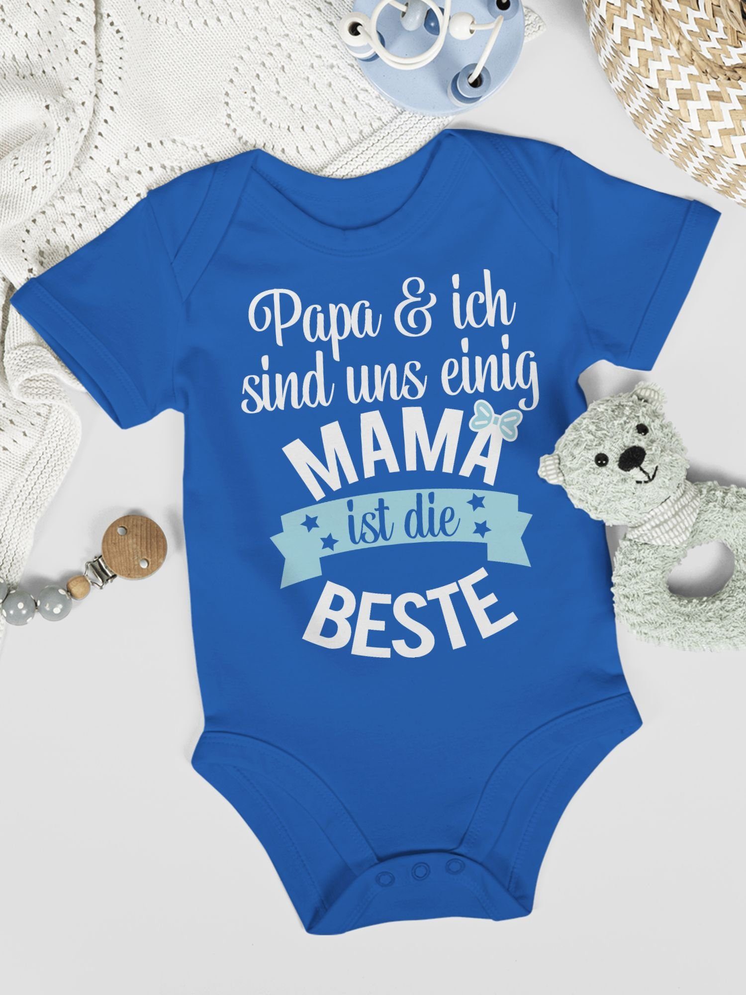 Mama I (1-tlg) ist Muttertagsgeschenk Shirtbody die Beste Royalblau Shirtracer 3