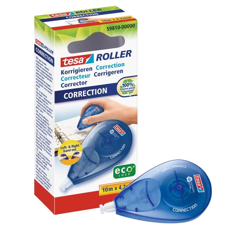 tesa Чернильный убийца 1 Корректирующий валик ecoLogo Seitwärtsroller 4,2mm x 10m