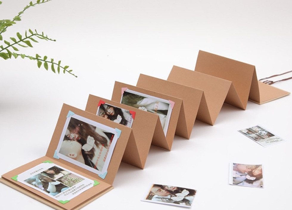 101DIYStudio Fotoalbum zum Einkleben 34 Seiten 60 Fotos 21 x 15 cm (Große Kapazität, Fotoalbum zum Selbstgestalten), Geschenk Geburtstag Hochzeit Weihnachten
