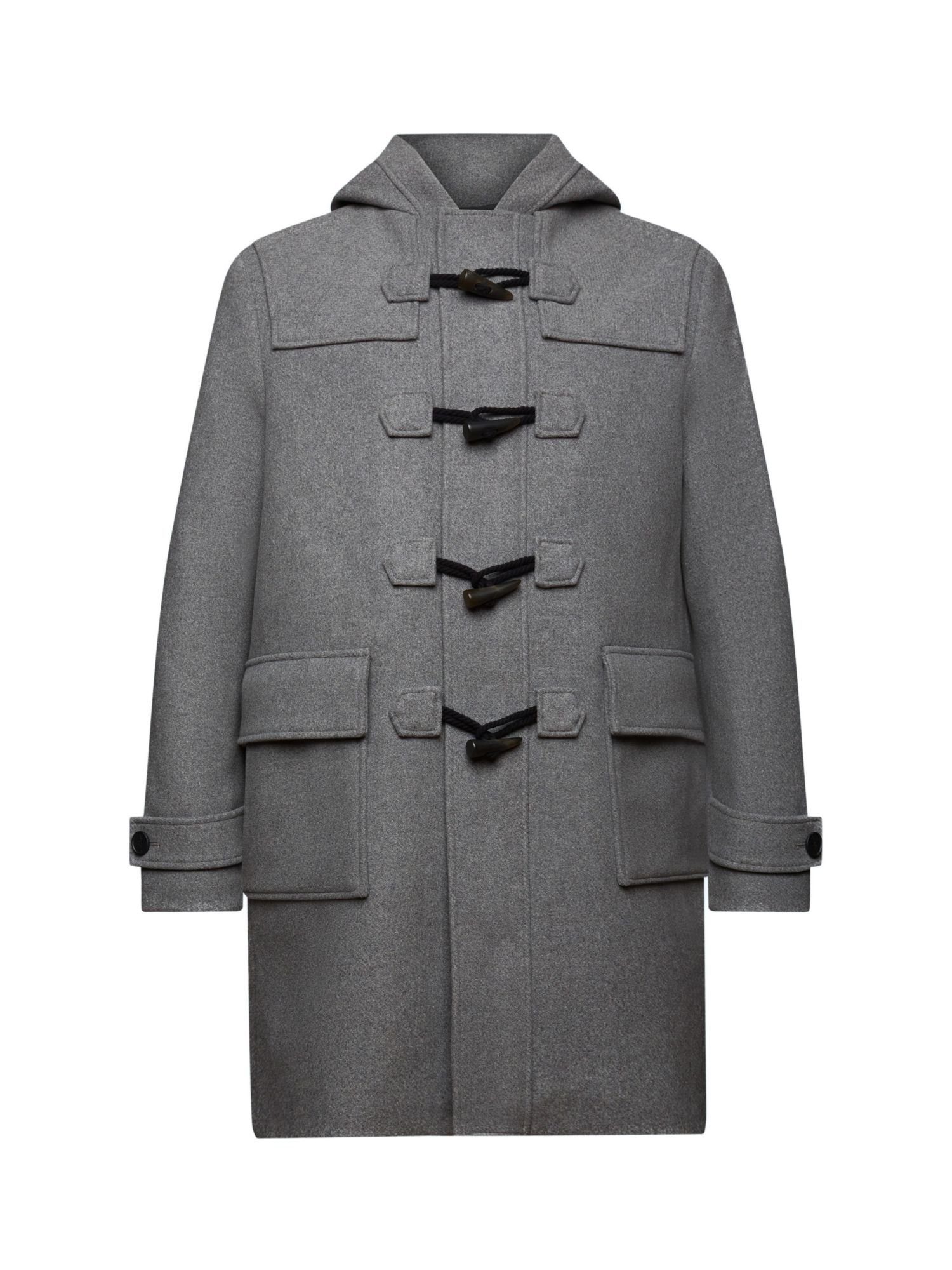 Esprit Kurzmantel Dufflecoat aus Wollmix