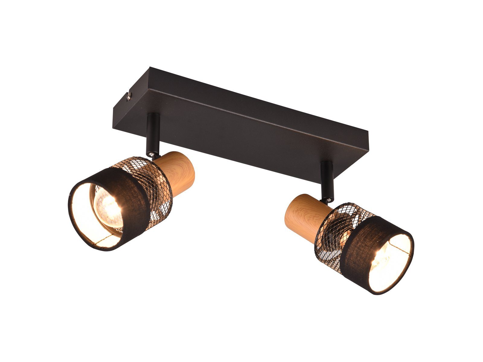 TRIO Leuchten LED Deckenstrahler, Dimmfunktion, LED wechselbar, warmweiß, innen, Deckenleuchte dimmbar über Schalter für Treppenhaus, B: 38,5cm