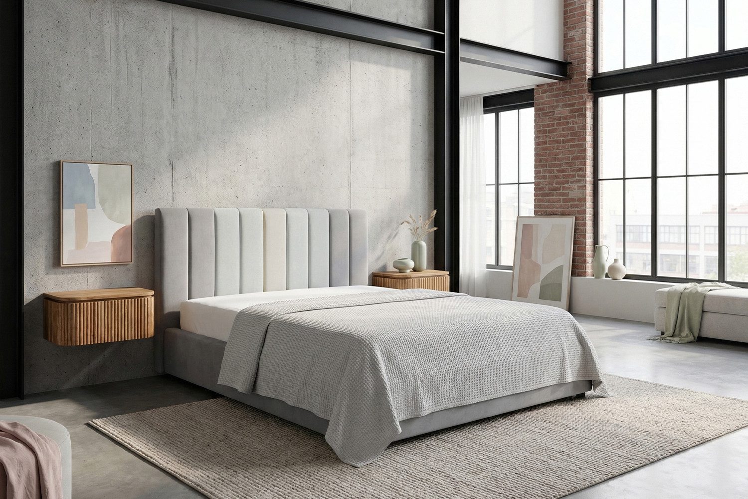 KAWOLA Polsterbett CATTURA Velvet - Modernes Design - Schlafzimmer Highlight, Inklusive Lattenrost 3-fach höhenverstellbar - Stil trifft Komfort