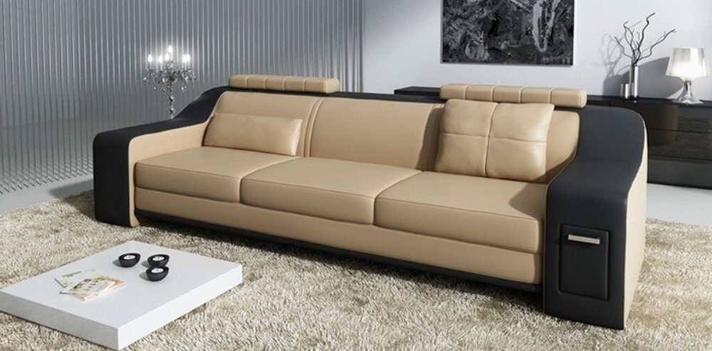 HuttenGB, Sofa in Set Sofa JVmoebel Sofagarnitur Ledersofa Europe Sofas 3+2+1 Made Couch