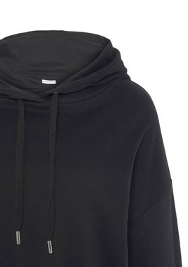LASCANA Hoodie -Kapuzensweatshirt mit elastischer Raffung in der Taille, Loungewear