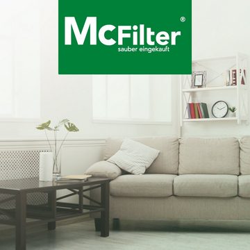 McFilter Staubsaugerbeutel geeignet für Vorwerk Kobold VK 140 VK 150 FP 140 FP 150, 12 St., 5-lagig, Mikrovlies, Kunststoffdeckscheibe mit Staubverschluss