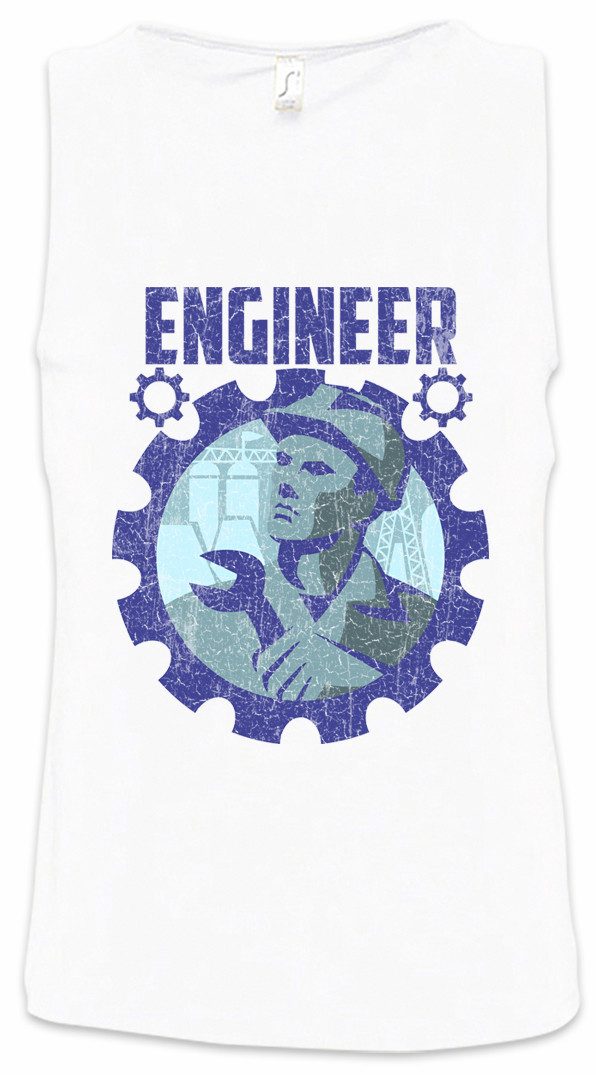 Urban Backwoods Tanktop Engineer II Ärmelloses T-Shirt Ingenieur Bauleiter Architekt Polier Baustelle Manager Construction Site