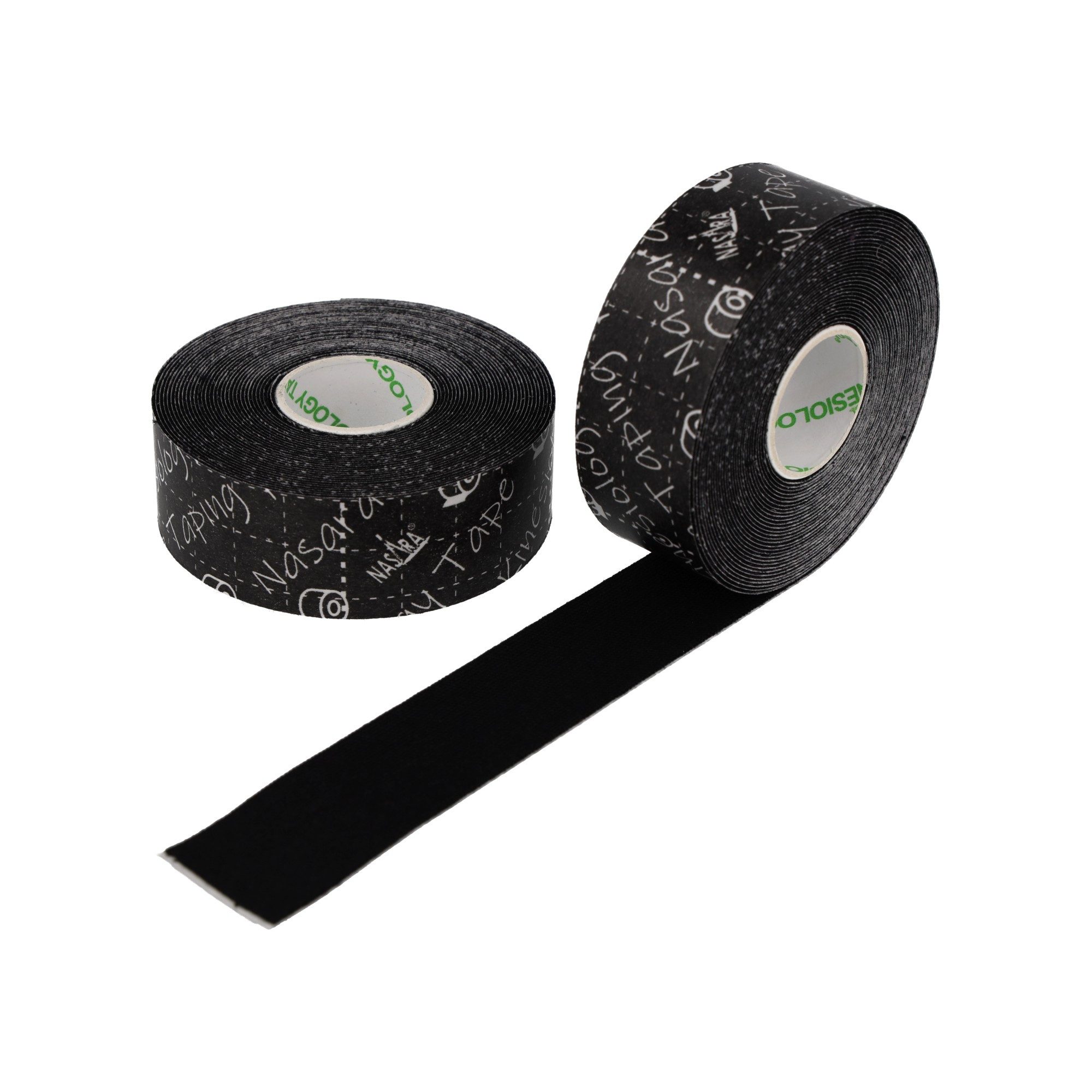 NASARA Kinesiologie-Tape 2,5cm x 5m - 2 Rollen in 9 Farben