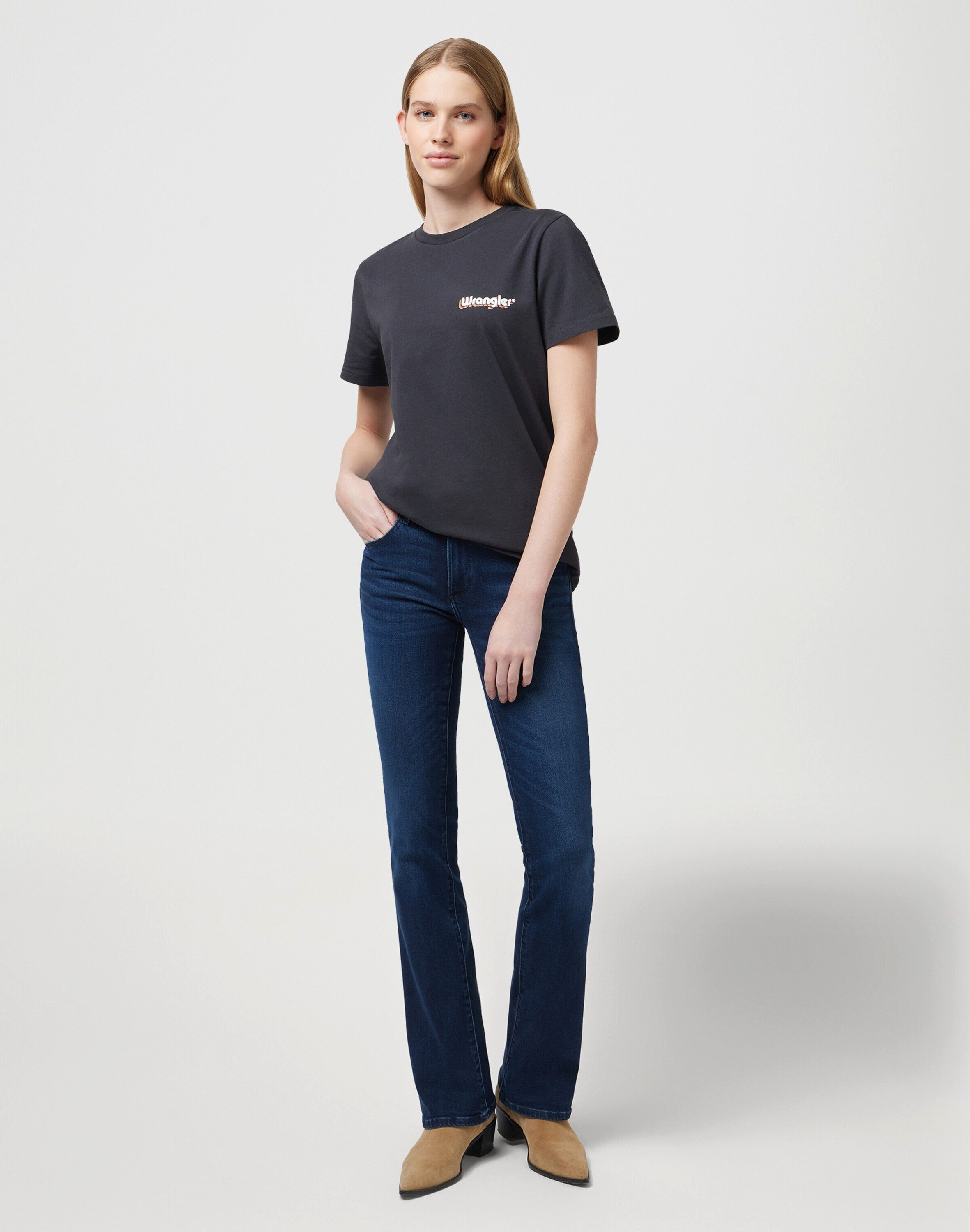 Wrangler Bootcut-Jeans (1-tlg) Plain/ohne Details