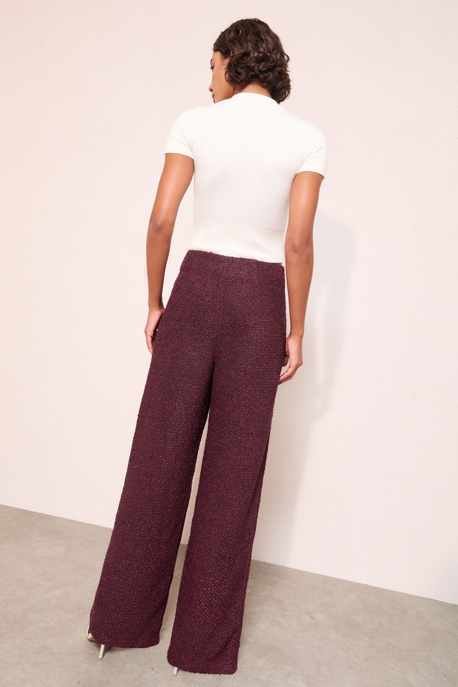 Friends Like These Palazzohose Friends Like These X Lucy Mecklenburgh Bouclé-Hose (1-tlg)
