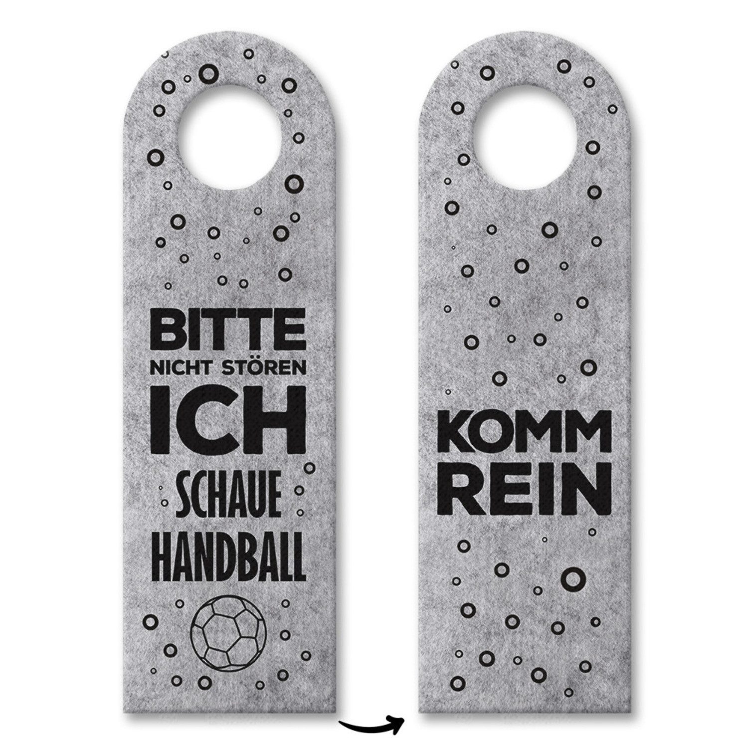 Dekohänger 10x Bitte nicht stören ich schaue Handball! Türhänger Türanhänger