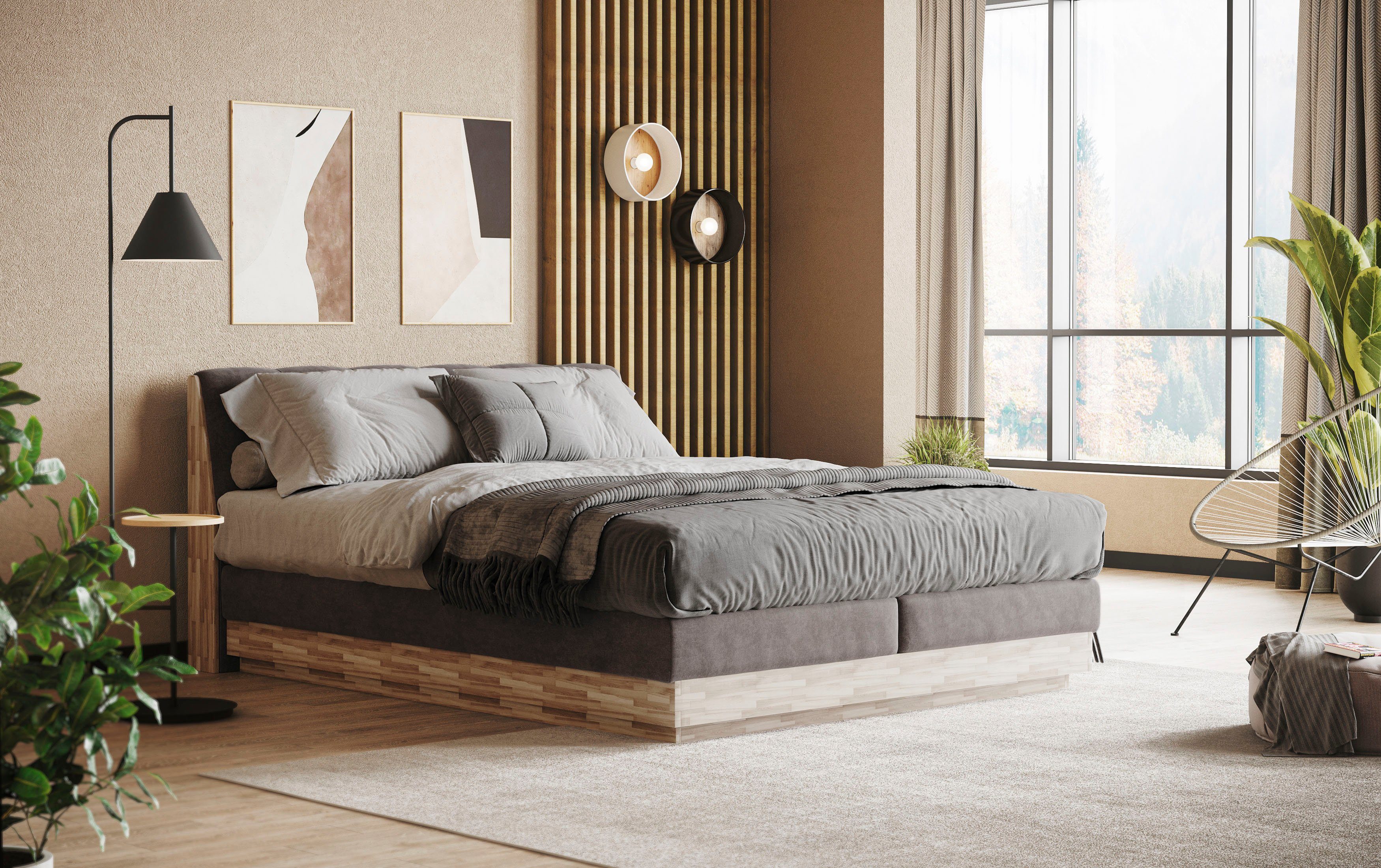 Home affaire Boxspringbett Naome, Boxspringbett, Inklusive günstig online kaufen