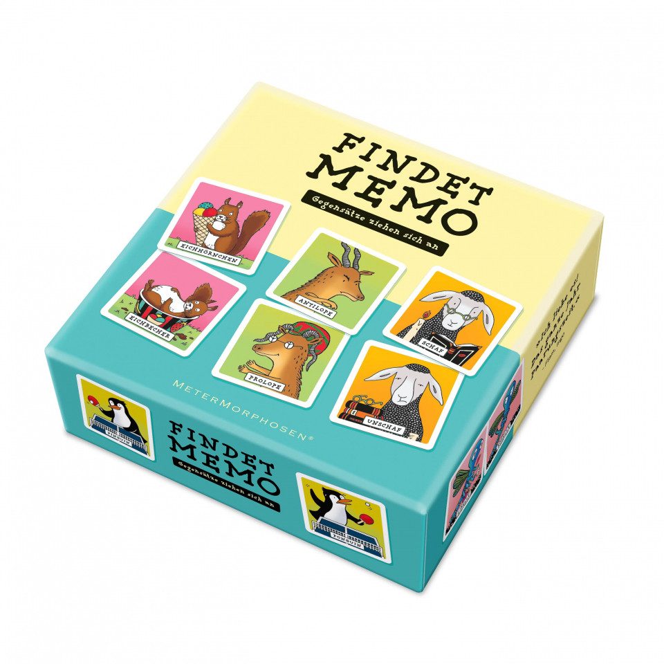 Metermorphosen Spiel, Findet Memo - Gegensätze ziehen sich an - deutsch