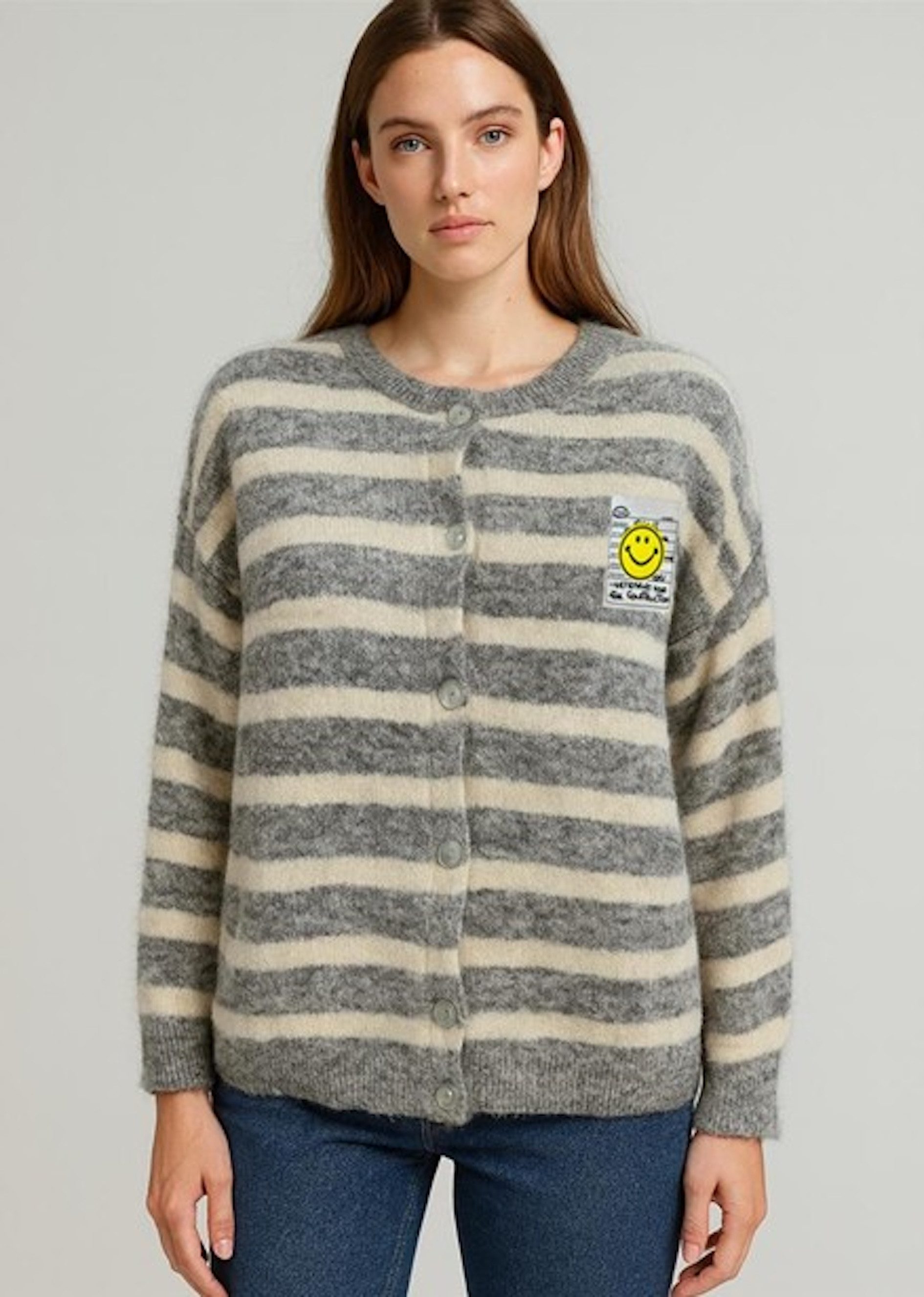 Worldclassca Cardigan WORLDCLASSCA Strickjacke mit Knopf Strickpullover Ges günstig online kaufen