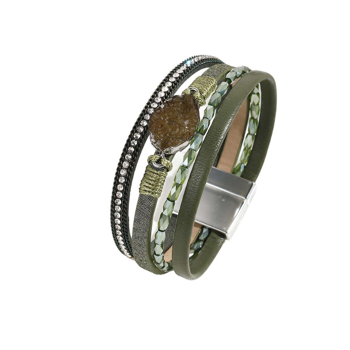 KARMA Lederarmband Damenarmband Wickelarmband Damen Magnetverschluss günstig online kaufen