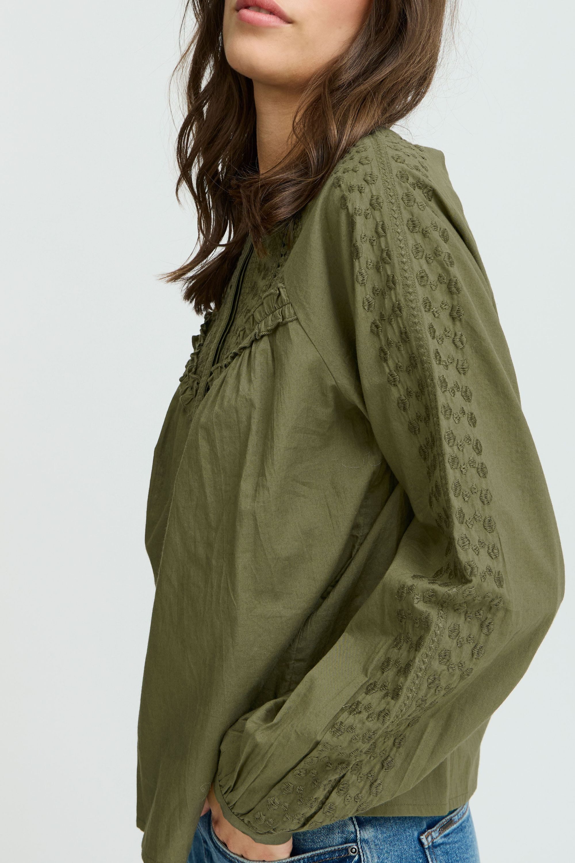 b.young Langarmhemd Langarmbluse