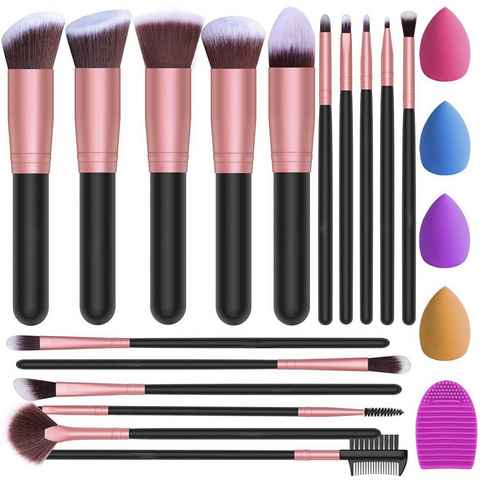 Aoucheni Kosmetikpinsel-Set Make Up Pinsel 16 Stücke Premium Synthetische Makeup Pinsel Set, fur cremige Texturen