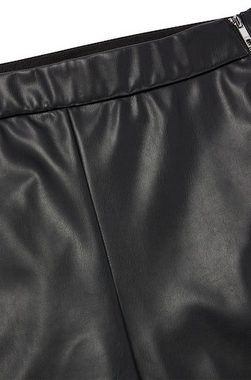 BOSS ORANGE Lederimitathose (1-tlg) Fake Leder Leggings Skinny, mit seitlichem Reißverschluss