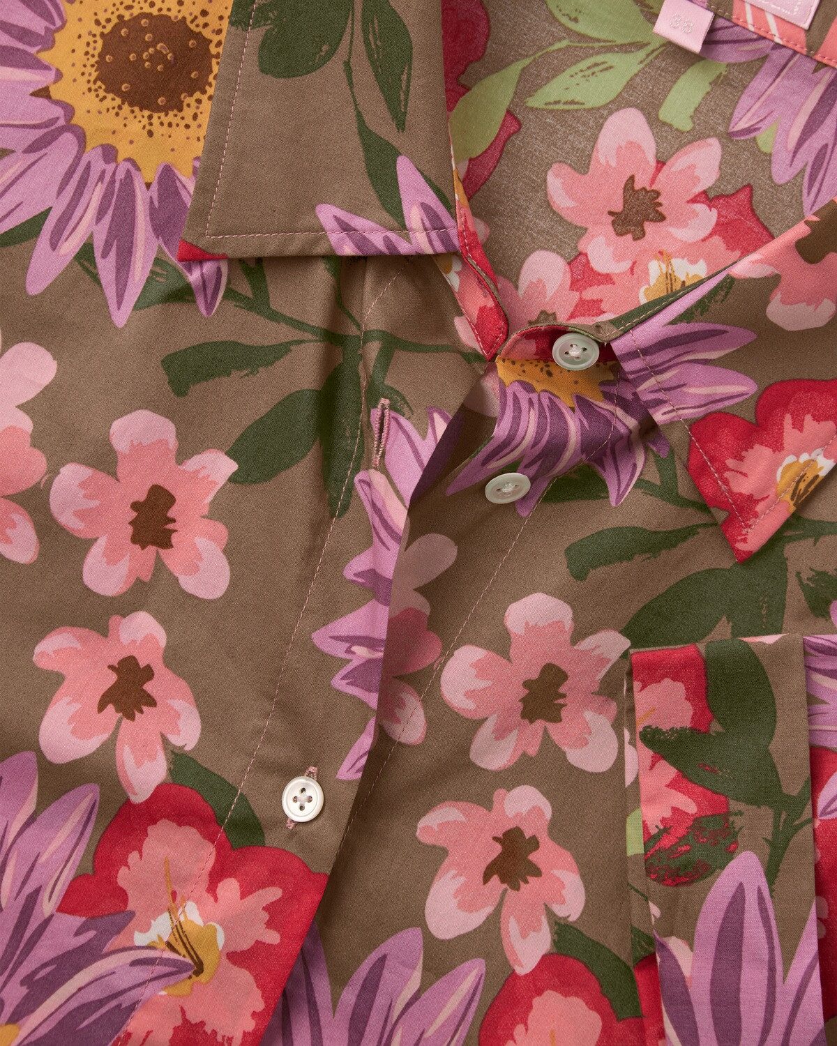 Brigitte von Schönfels Hemdbluse Halbarm-Hemdbluse mit Blumen