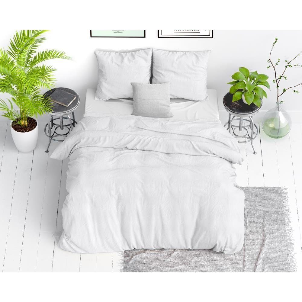 Sitheim-Europe Bettwäsche STONE WASHED Baumwolle Bettbezug günstig online kaufen