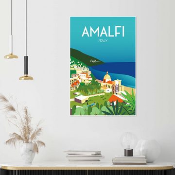 Posterlounge Poster Omar Escalante, Amalfi, Wohnzimmer Illustration