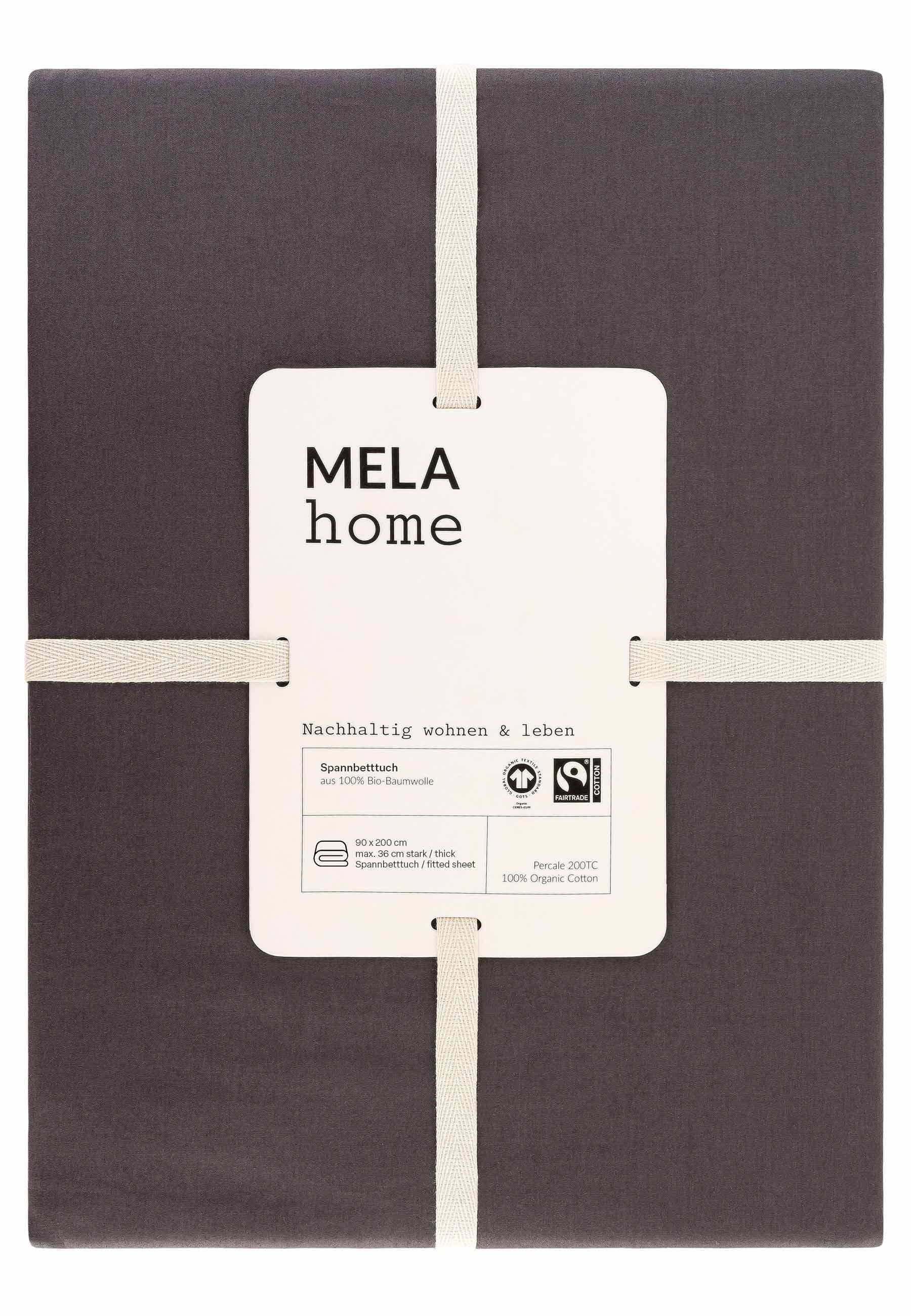 MELA Spannbettlaken Unisex Perkal Spannbetttuch KASOL, günstig online kaufen