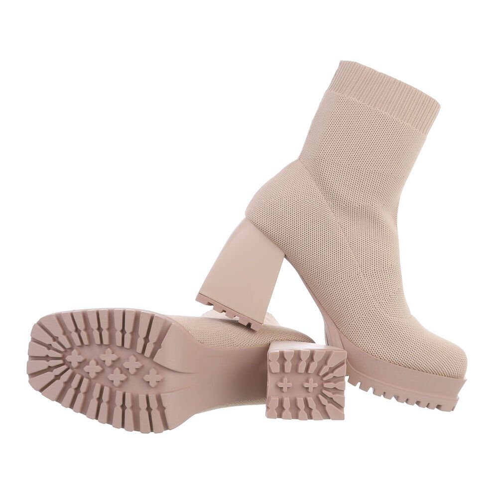Ital-Design Damen Schlupfschuhe Freizeit Plateaustiefelette (81809639) günstig online kaufen