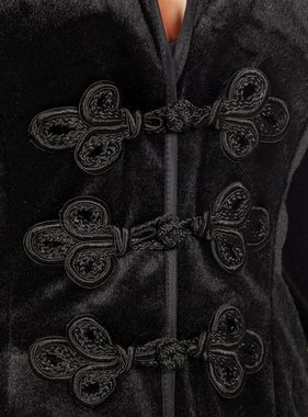 Metamorph Kostüm Hexendiva Mantel, Elegantes, schwarzes Hexenkostüm zwischen modisch und modrig