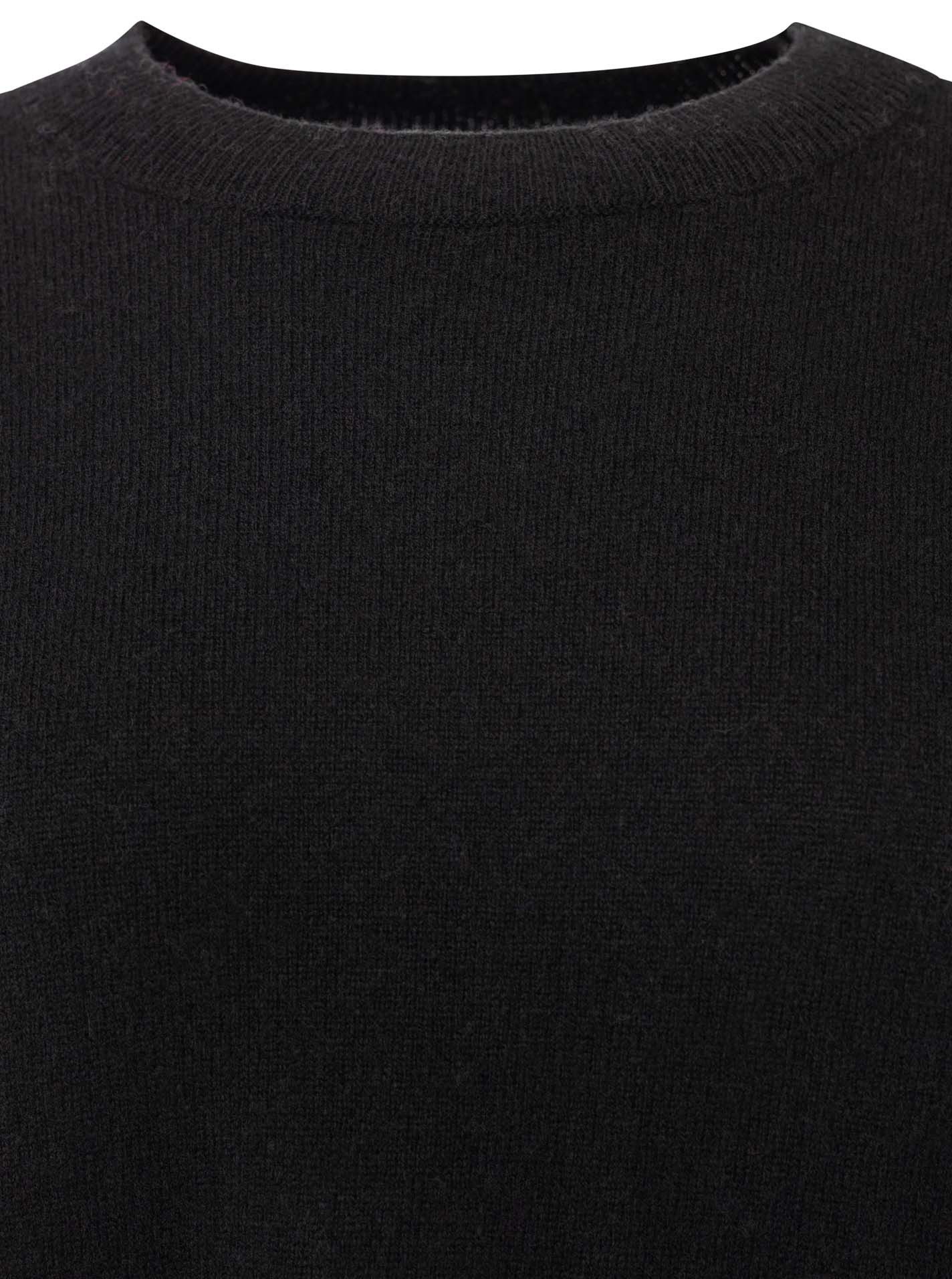 Zwillingsherz Kaschmirpullover Kastiger Rundhalspullover