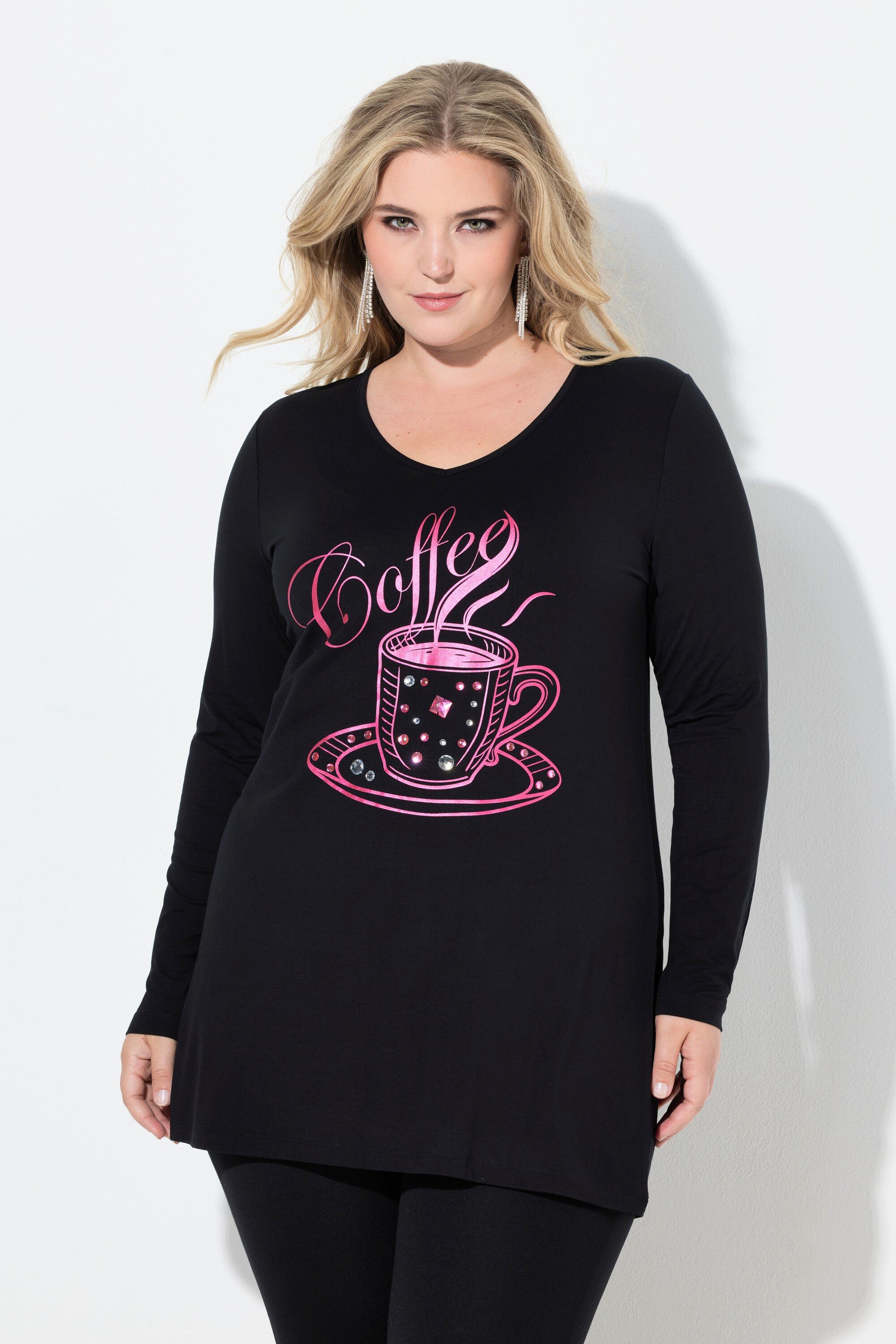 MIAMODA T-Shirt Langarmshirt Pailletten-Motiv Langarm günstig online kaufen