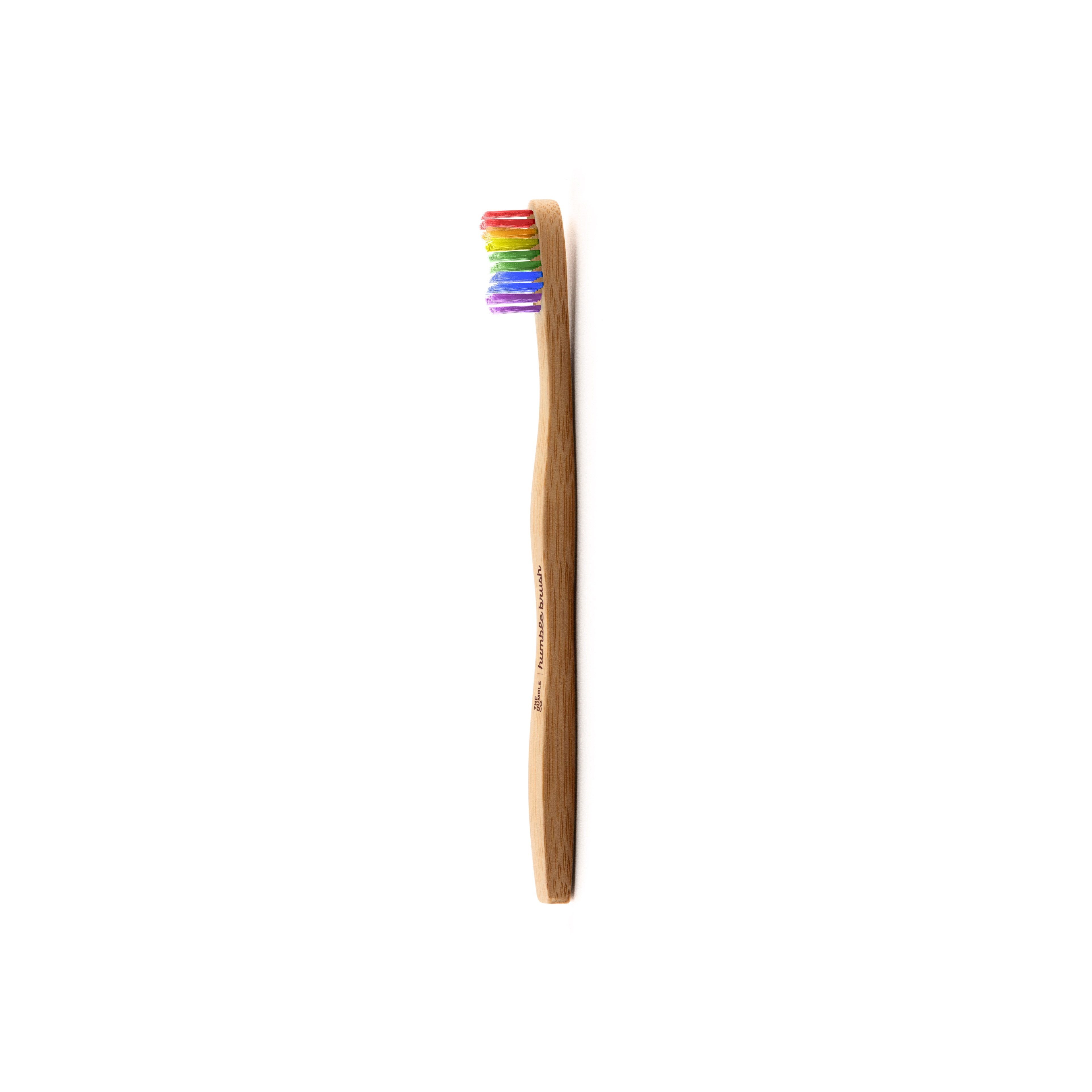 The Humble Co. Zahnbürste 3x Humble Brush Kids Bambuszahnbürste ultrasoft - Rainbow