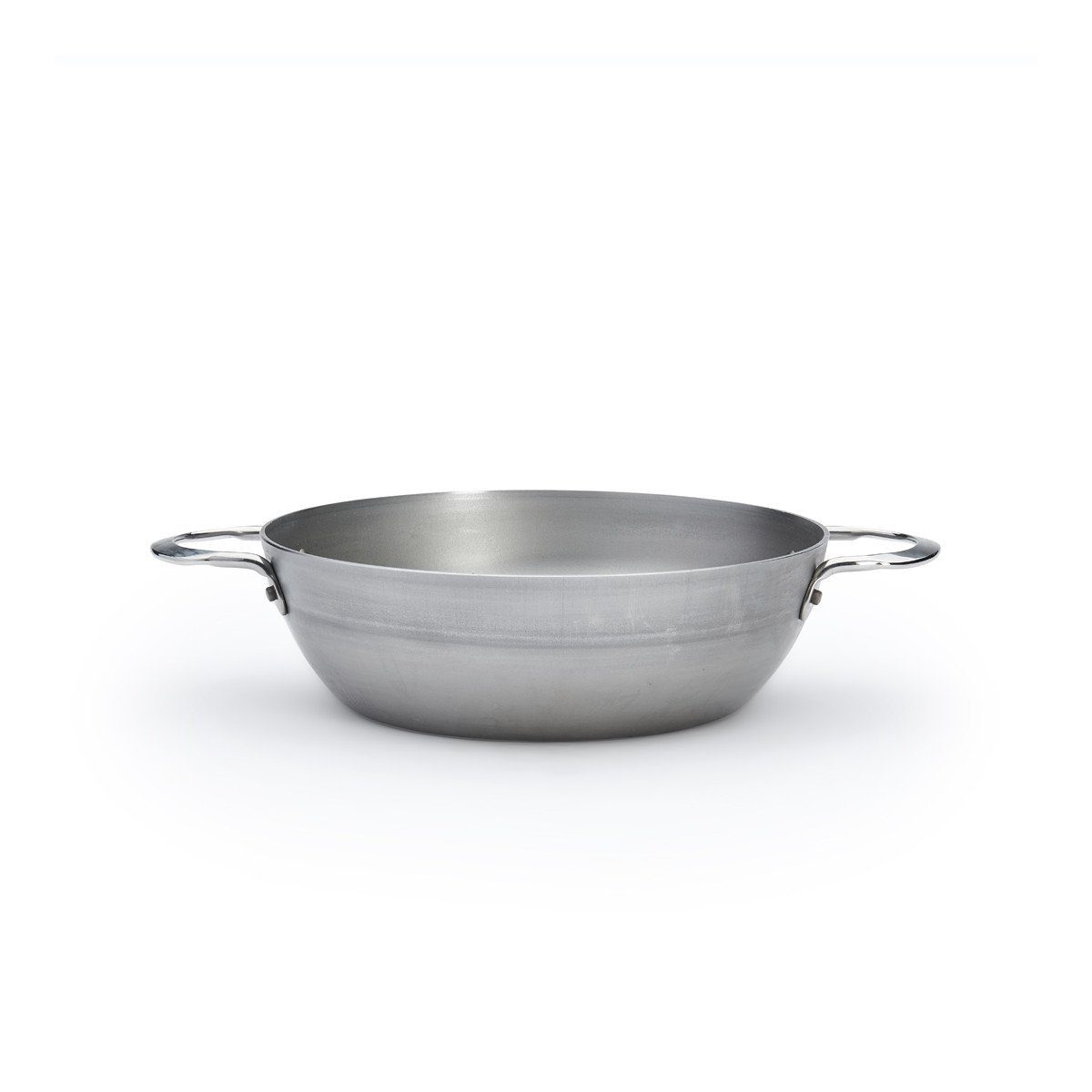 de Buyer Bratpfanne Mineral B, tiefe Bauernpfanne 24 cm - Eisen mit Bienenwachsbeschichtung -