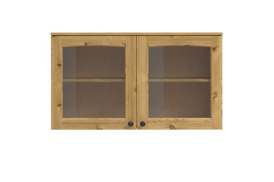 Home affaire Hängeschrank Osby (1-St) Kiefer massiv, Breite 100 cm, Türen  mit Glaseinsatz