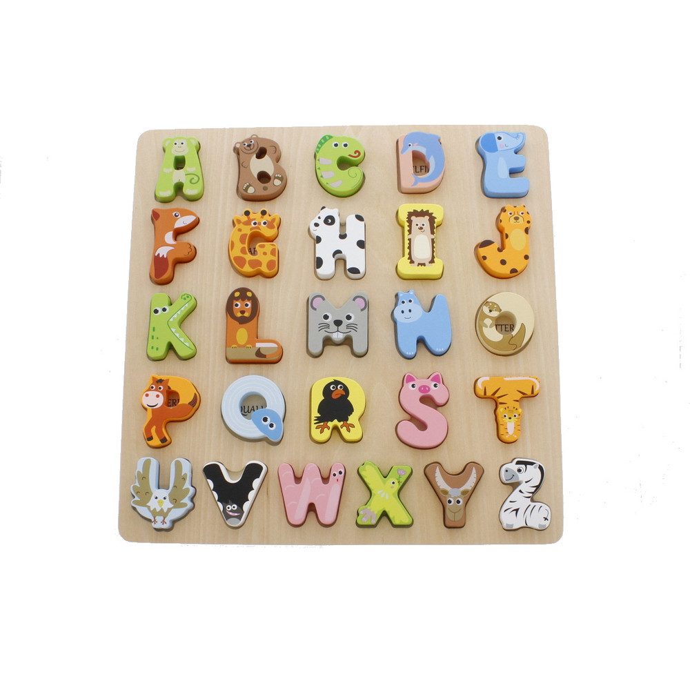 Besttoy Puzzle Besttoy - Rahmenpuzzle aus Holz - ABC, Puzzleteile günstig online kaufen