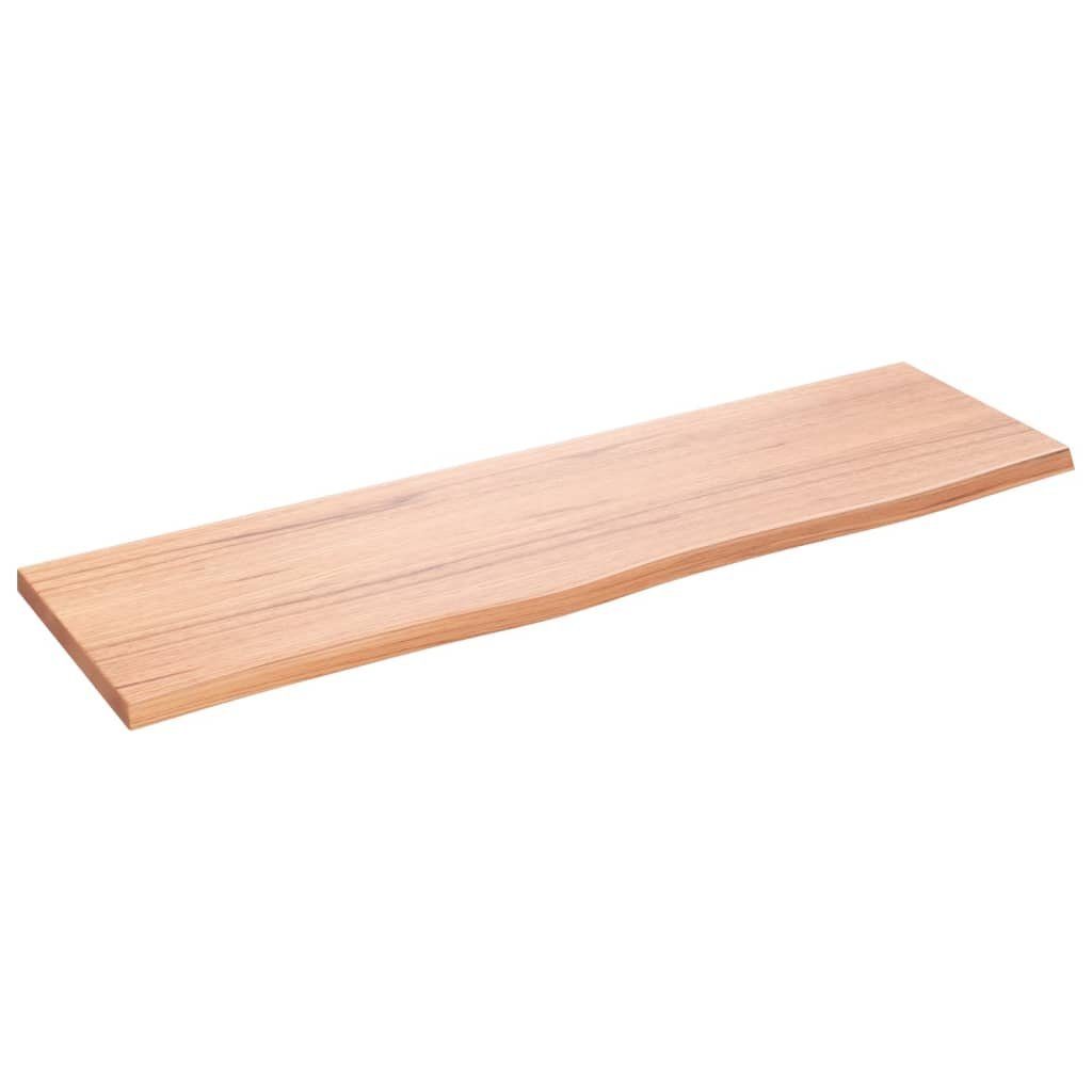 vidaXL Waschtisch 100 x 30 x 2 cm Waschtischplatte Hellbraun 100x30x2 cm Massivholz Beha