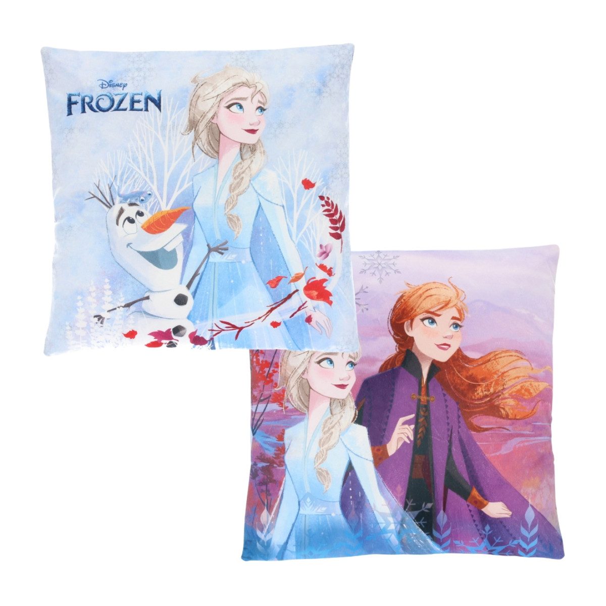 Disney Frozen Dekokissen 1 Stück Kuschelkissen aus Polyester Mehrfarbig 38 x 38 cm
