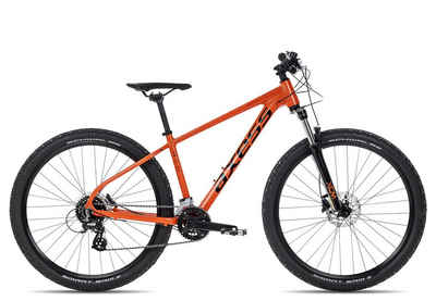 Axess Mountainbike DEBRIS, 16 Gang Shimano RD-M360 Acera 8 Schaltwerk, Kettenschaltung, MTB-Hardtail rot/orange
