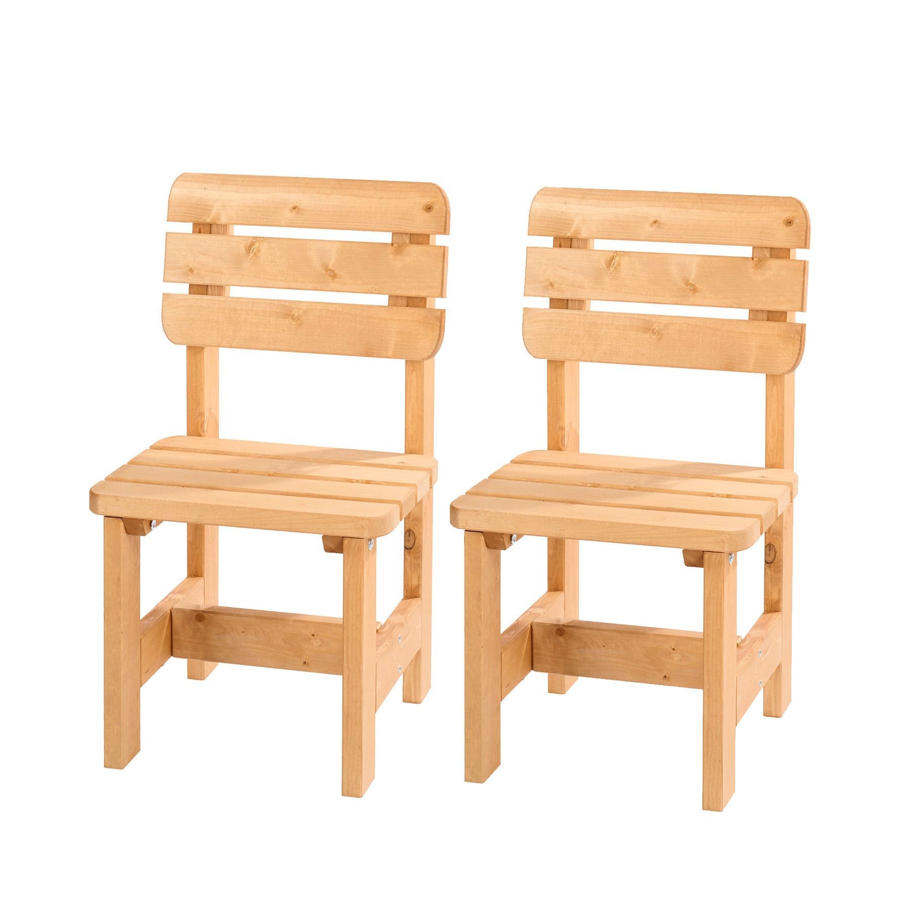 Wilk Gartenstuhl 2er-Set Robusto honigbraun