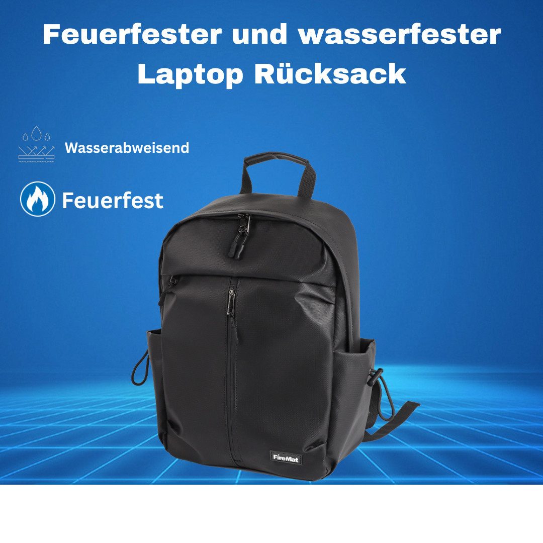 FireMat Rucksack-Regenschutz FireMat feuerfester und wasserfester Rucksack mit Laptop Fach.