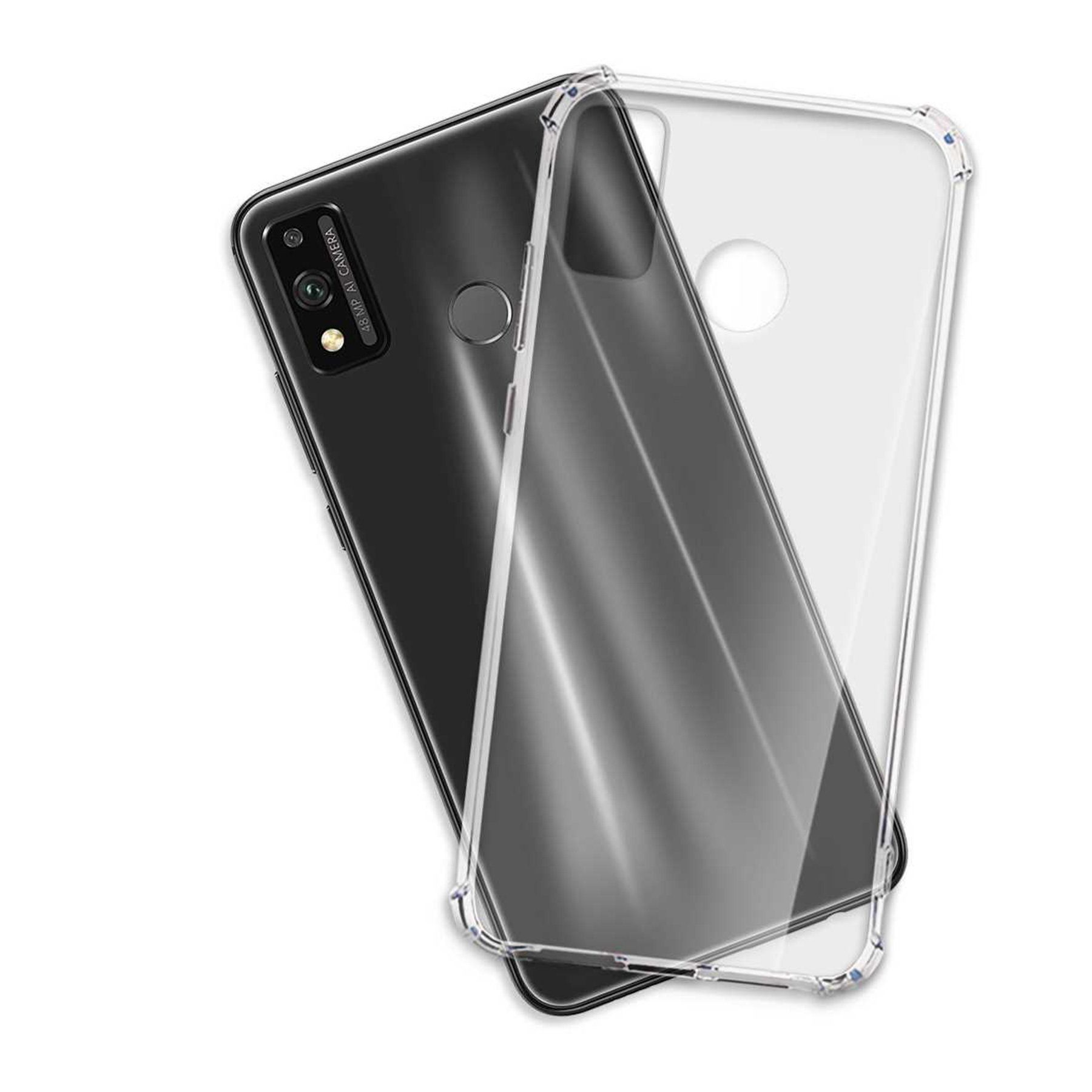 mtb more energy Smartphone-Hülle Clear Armor Case für Honor 9X Lite, Transparente TPU Schutzhülle Case Backcover mit Anti-Shock Verstärkung