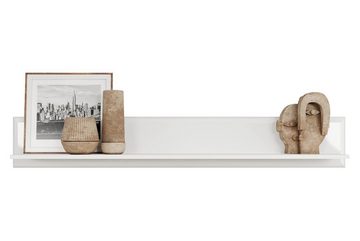 Wandboard MARLON, Weiß Hochglanz, B 150 x H 23 cm, 1 Ablagefläche