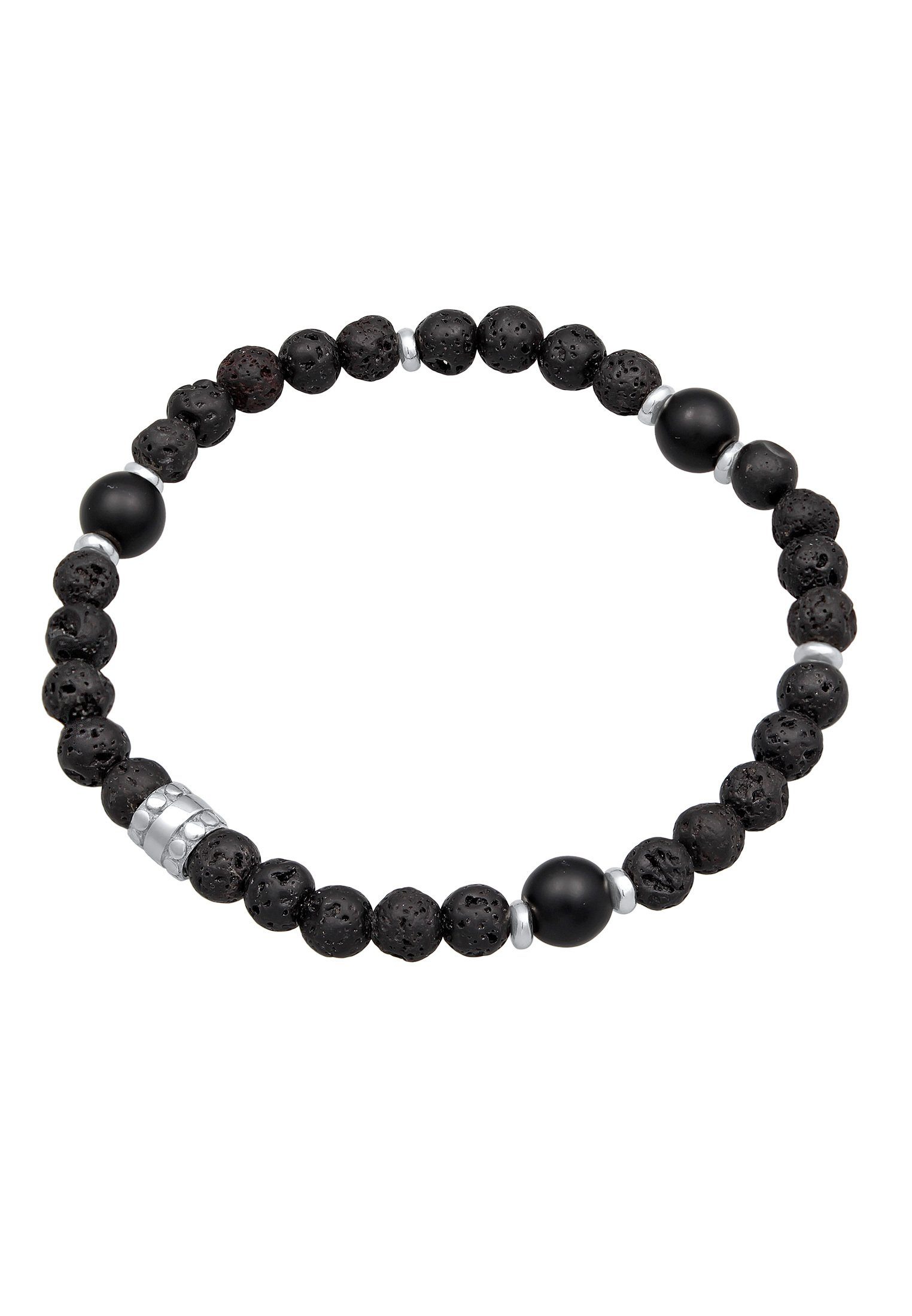 Kuzzoi Bead-Armband-Set Herren Onyx Schwarz Vintage 925 Silber Oxidiert, Ku günstig online kaufen