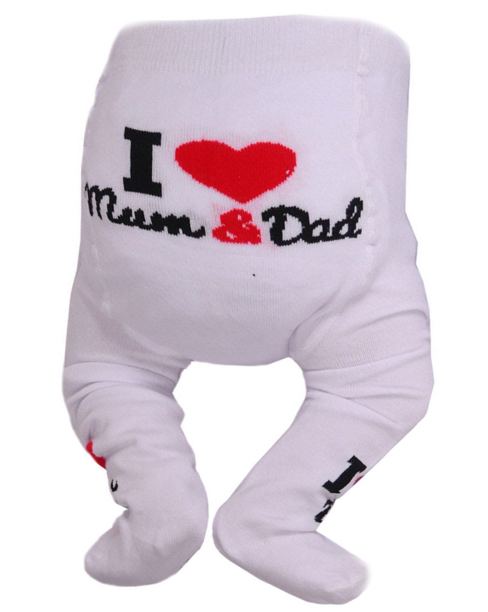 La Bortini Strumpfhose Baby Strumpfhose in Weiß neutral für Jungen und Mädchen unisex elastisch, weich, 44 50 56 62 68 74 80 86