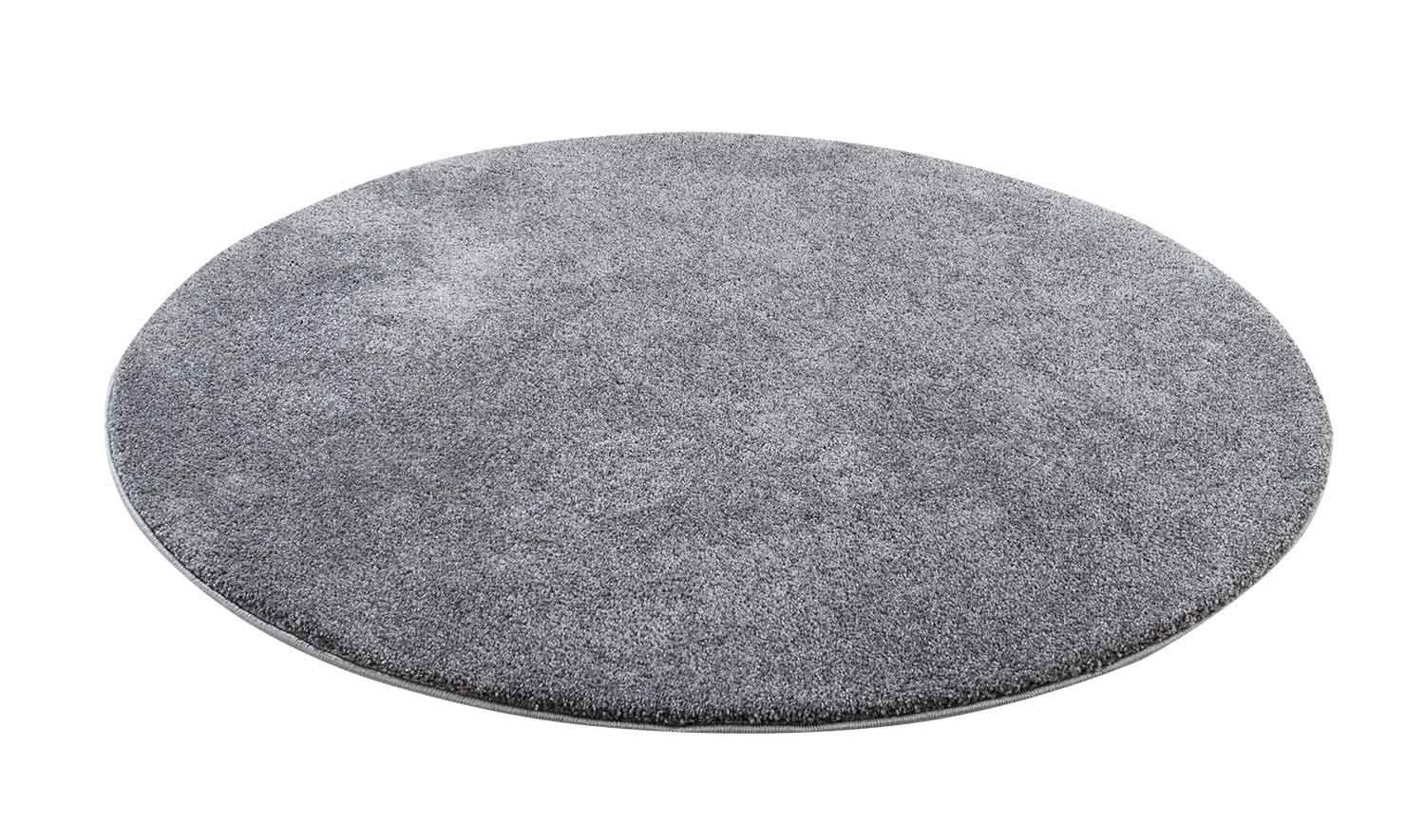 merinos Teppich MONTANA, Polypropylen, Anthrazit, Ø 160 cm, rund, Höhe: 17 günstig online kaufen