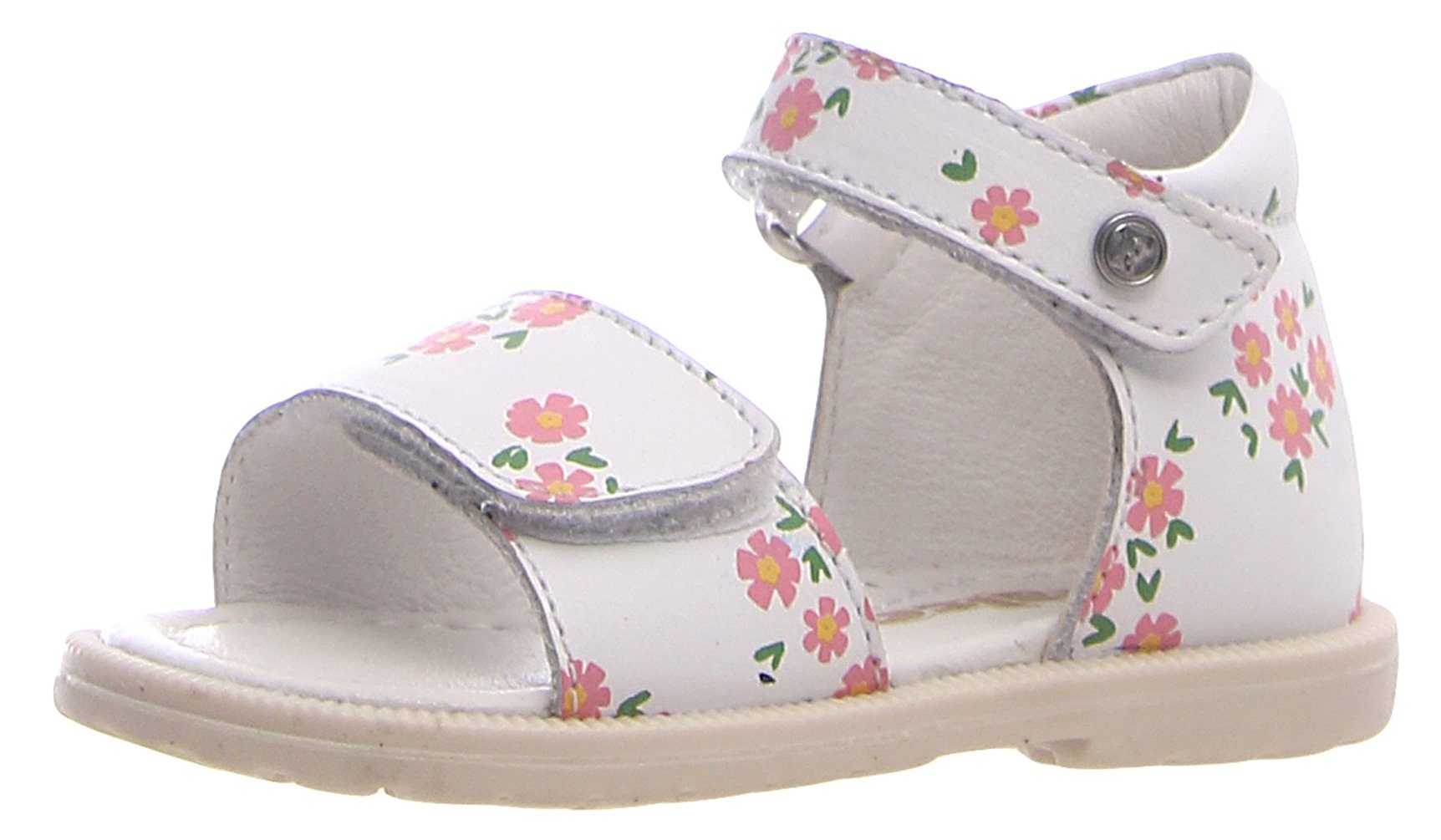 Naturino Falcotto Silt offene Sandalen Klett Mädchen Lauflernschuhe Weiß Sandalette