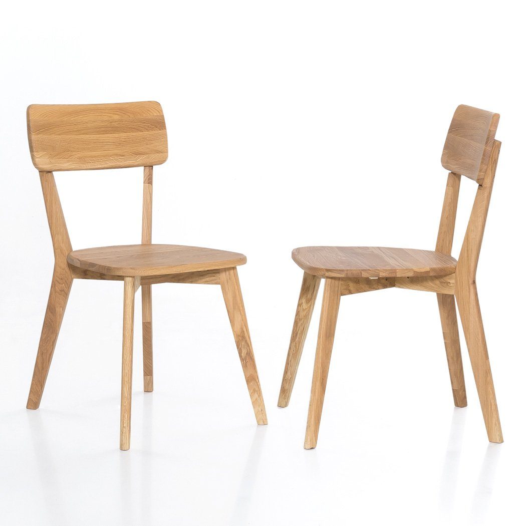 natur + Stühle 5-tlg), (komplette Tisch Tischgruppe, Eiche Essgruppe Spar-Set, 31 cm Eiche expendio Viano 140(180)x80 Norina 1XL, natur