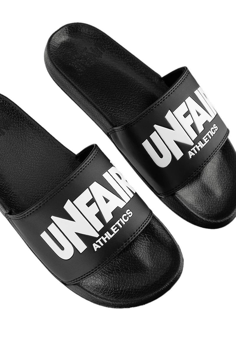 Unfair Athletics Unfair Athletics Classic Label Slides black Schlappen